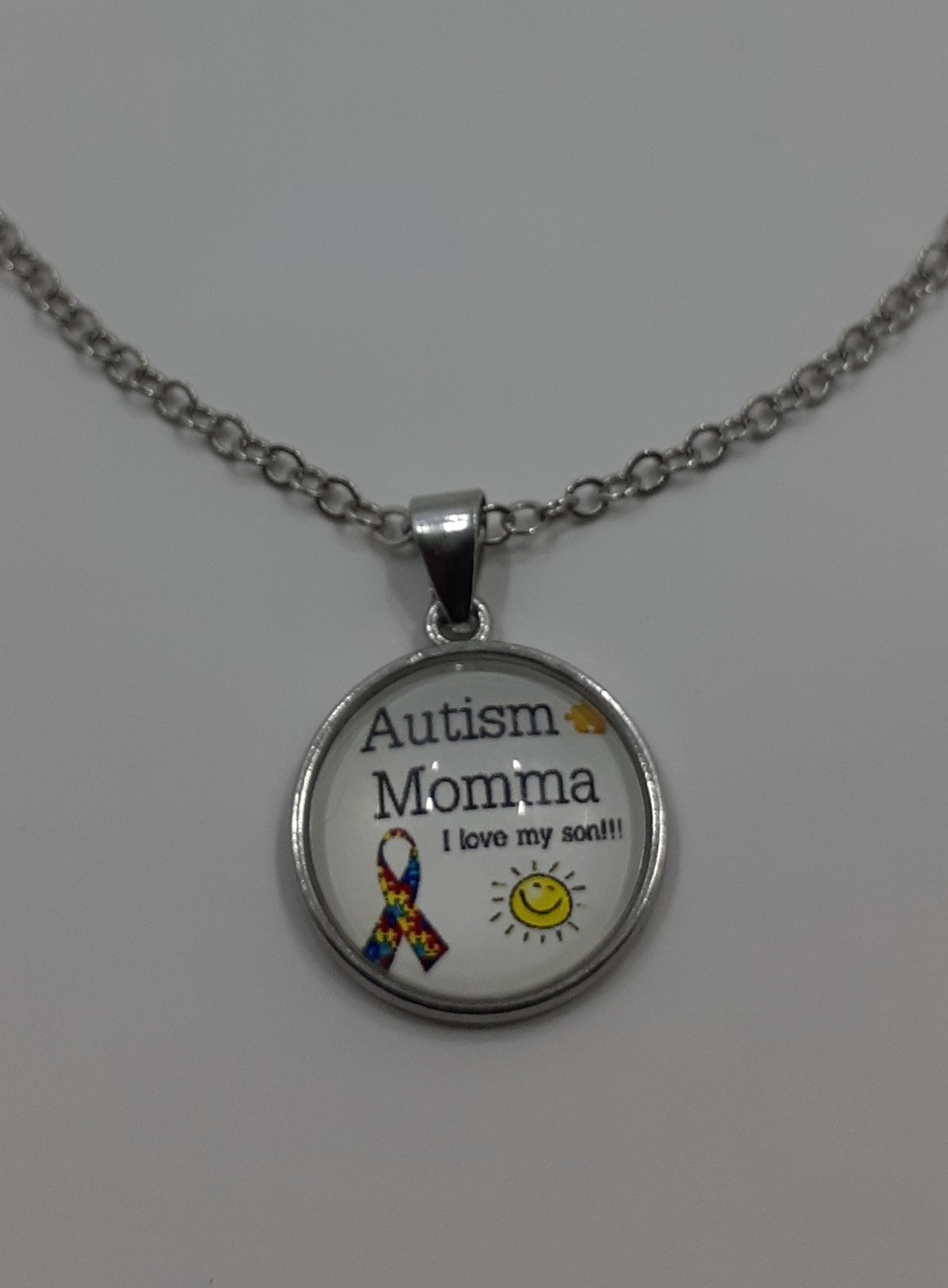 I love my son, Autism Necklace