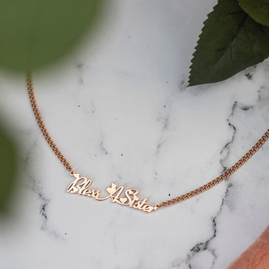 Bless A Sister Heart Necklace