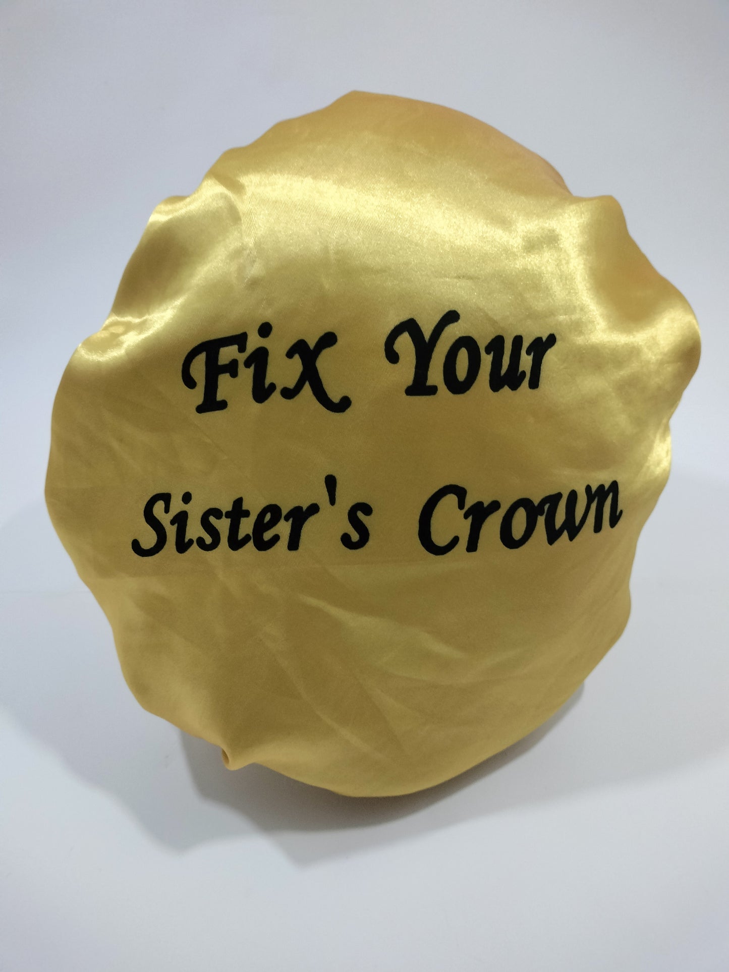 Fix Your Sister's Crown Reversible Satin Bonnet