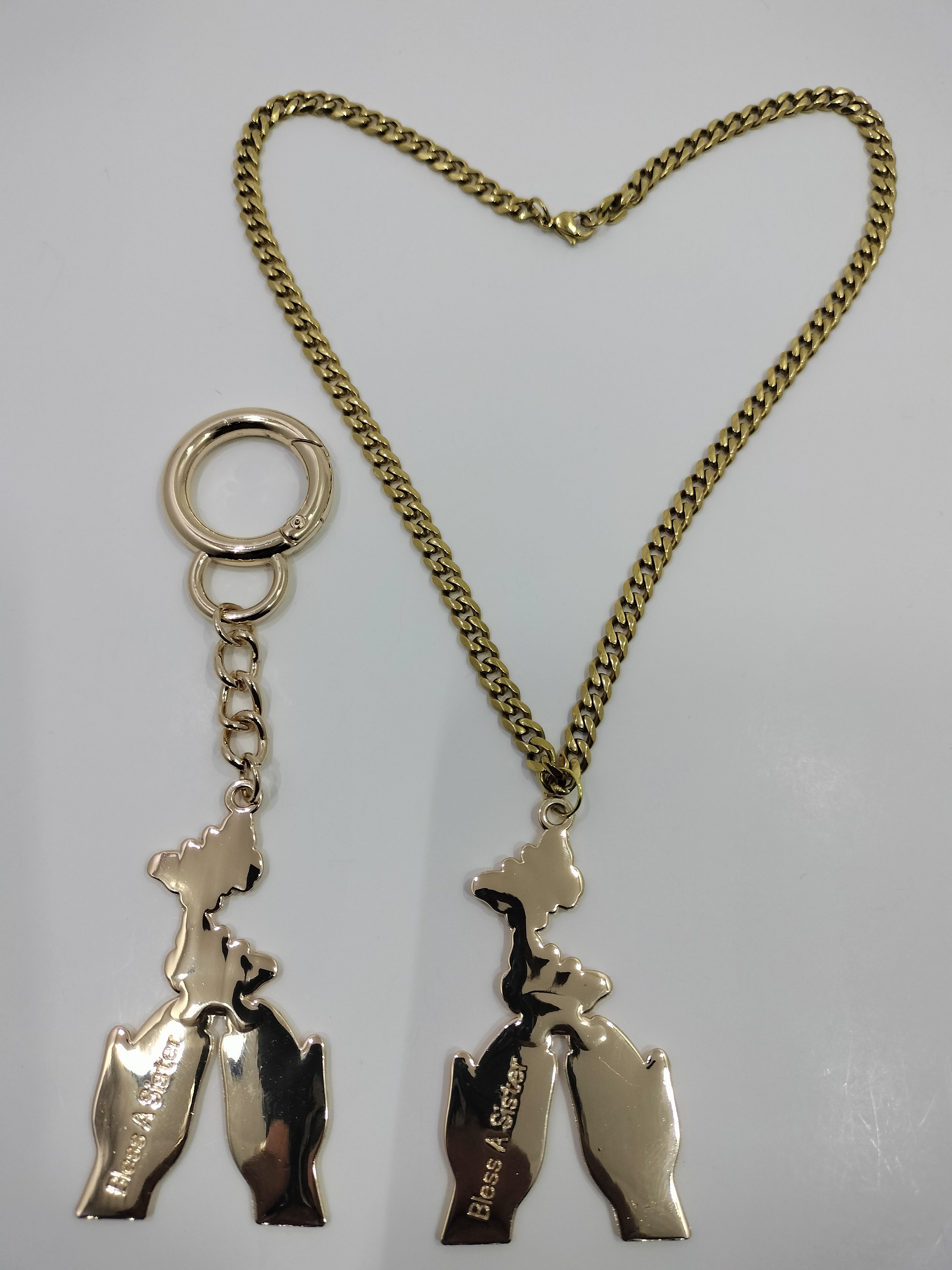 Silver Skeleton Key Pendant on Box Chain Necklace- | Lazaro SoHo